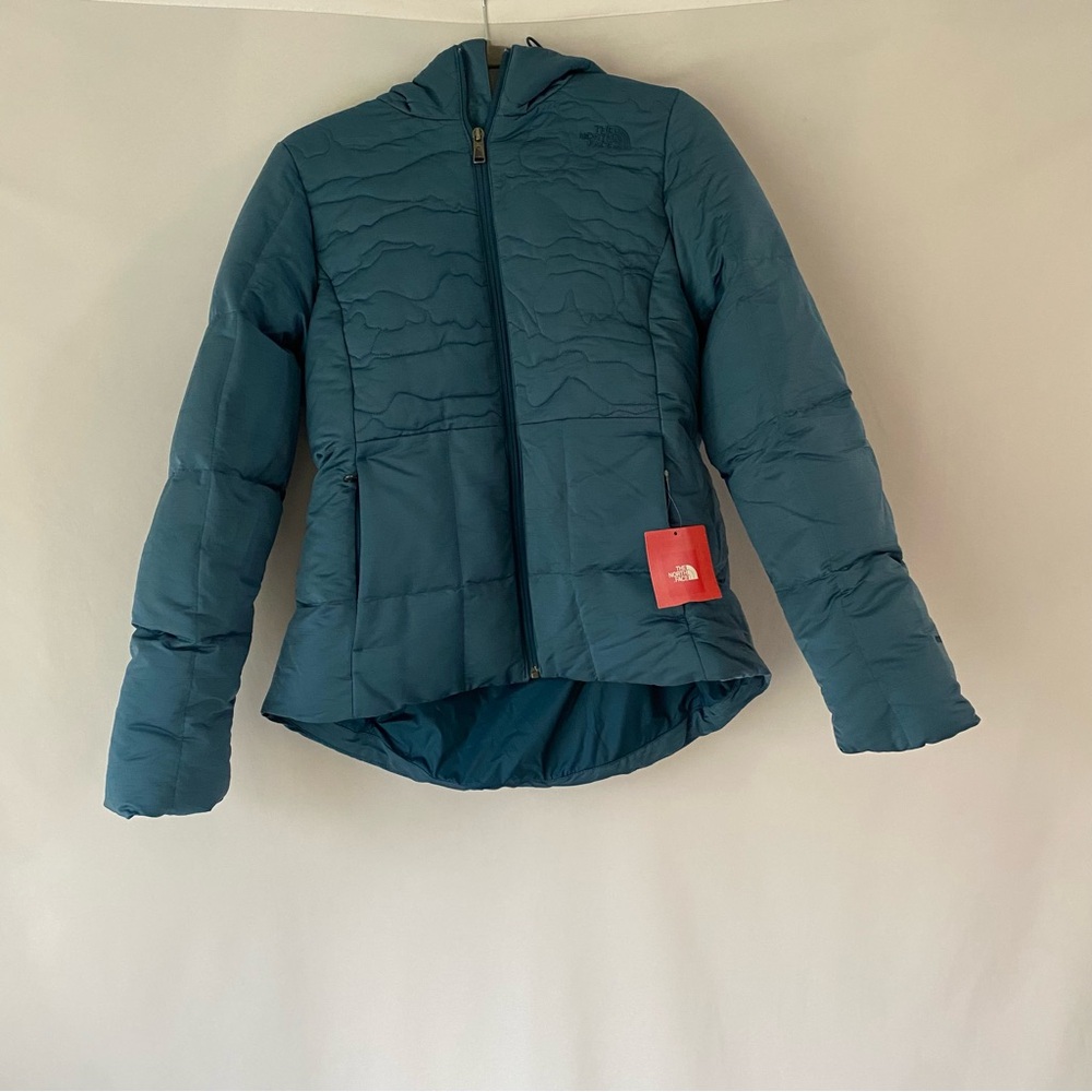 Teal Hooded Puffer Jacket